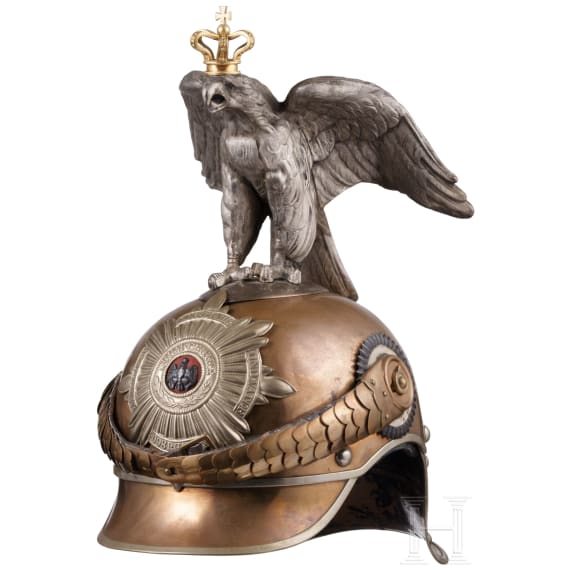 Helm M 1889 f&uuml;r Mannschaften der Regimenter Garde du Corps und Gardek&uuml;rassiere