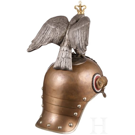 Helm M 1889 f&uuml;r Mannschaften der Regimenter Garde du Corps und Gardek&uuml;rassiere