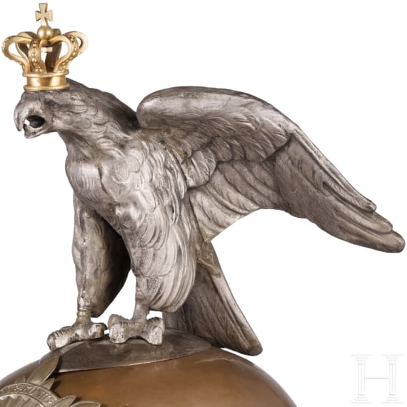 Helm M 1889 f&uuml;r Mannschaften der Regimenter Garde du Corps und Gardek&uuml;rassiere
