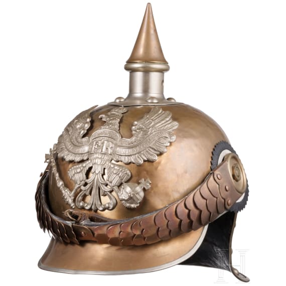 Helm M 1889 f&uuml;r Mannschaften im K&uuml;rassier-Regiment "Kaiser Nikolaus I. von Russland" (Brandenburgisches) Nr. 6