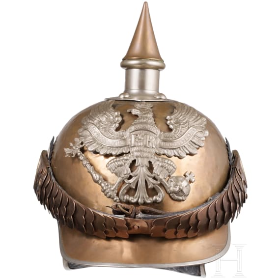 Helm M 1889 f&uuml;r Mannschaften im K&uuml;rassier-Regiment "Kaiser Nikolaus I. von Russland" (Brandenburgisches) Nr. 6