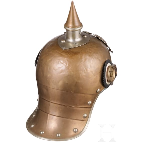 Helm M 1889 f&uuml;r Mannschaften im K&uuml;rassier-Regiment "Kaiser Nikolaus I. von Russland" (Brandenburgisches) Nr. 6