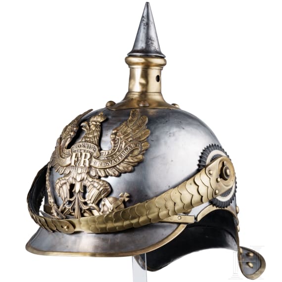 Helm M 1889 f&uuml;r Mannschaften der Linien-K&uuml;rassiere, um 1900