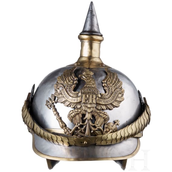 Helm M 1889 f&uuml;r Mannschaften der Linien-K&uuml;rassiere, um 1900