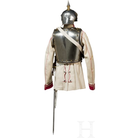 Uniformensemble f&uuml;r Mannschaften im K&uuml;rassier-Regiment "K&ouml;nigin" (Pommersches) Nr. 2, Ende 19. Jhdt.
