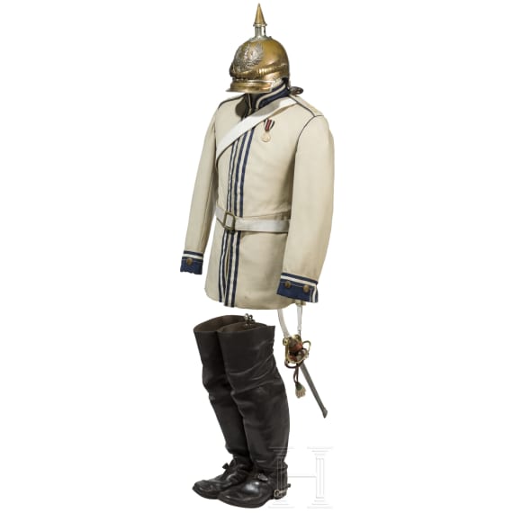 Uniformenemble f&uuml;r Mannschaften im K&uuml;rassier-Regiment "Kaiser Nikolaus I. von Russland" (Brandenburgisches) Nr. 6, Ende 19. Jhdt.