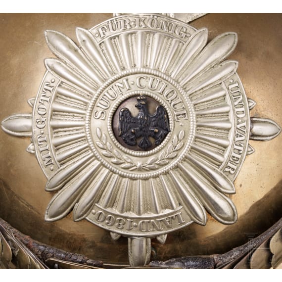 Helm M 1889 und K&uuml;rass f&uuml;r Mannschaften des Regiments Garde du Corps