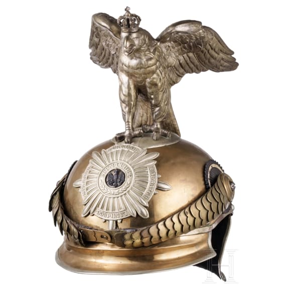 Helm M 1889 und K&uuml;rass f&uuml;r Mannschaften des Regiments Garde du Corps