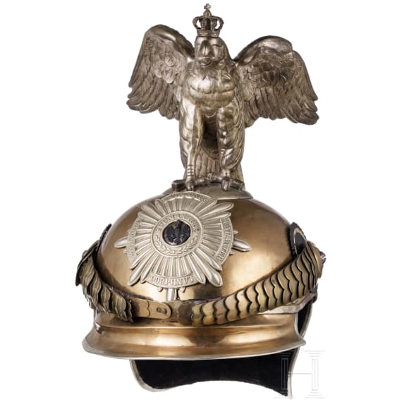 Helm M 1889 und K&uuml;rass f&uuml;r Mannschaften des Regiments Garde du Corps