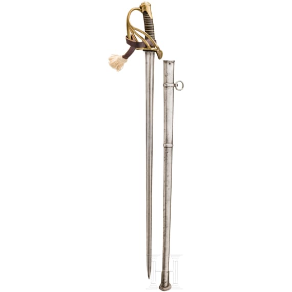 Pallasch M 1854 f&uuml;r Mannschaften der Dragoner, verwendet im preu&szlig;ischen K&uuml;rassier-Regiment Nr. 3