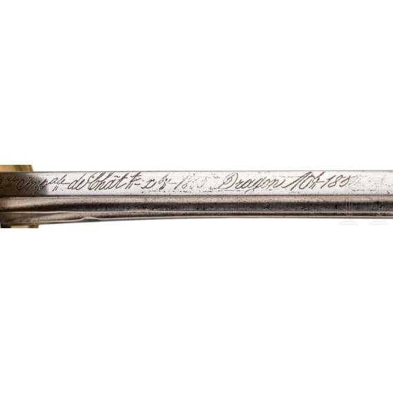 Pallasch M 1854 f&uuml;r Mannschaften der Dragoner, verwendet im preu&szlig;ischen K&uuml;rassier-Regiment Nr. 3