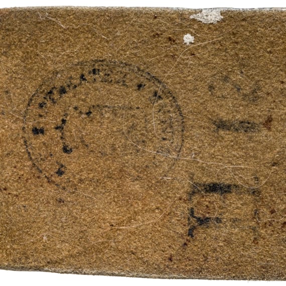 Fr&uuml;her Kartuschkasten und Bandelier der Linien-K&uuml;rassiere, 19. Jhdt.