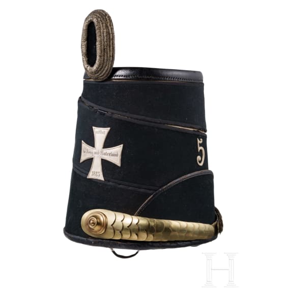 Fl&uuml;gelm&uuml;tze M 1843 f&uuml;r einen Offizier des Landwehr-Husaren-Regiments Nr. 5
