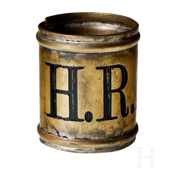 An Imperial German Prussian 4th Hussar Regiment pole ring