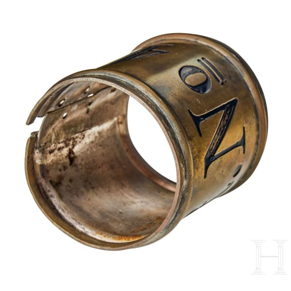 An Imperial German Prussian 4th Hussar Regiment pole ring