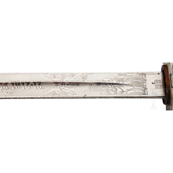 An Imperial German Prussian sword M 89 for J&auml;ger Regt. Zu Pferde Nr. 2 and 7