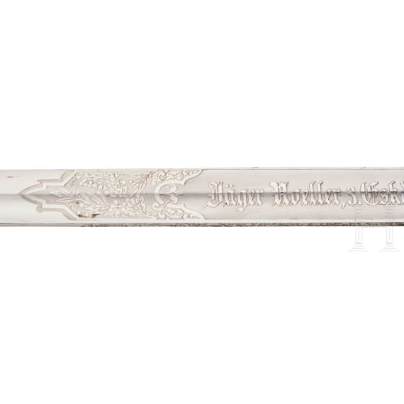An Imperial German Prussian sword M 89 for J&auml;ger Regt. Zu Pferde Nr. 2 and 7