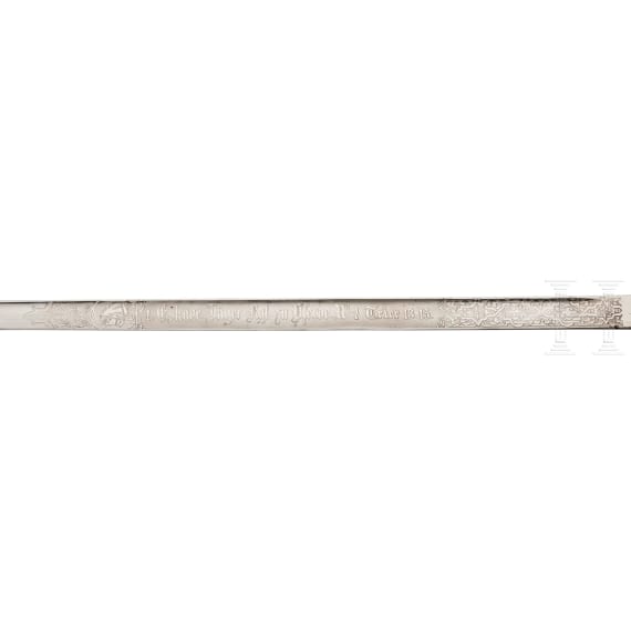 An Imperial German Prussian sword M 89 for J&auml;ger Regt. Zu Pferde Nr. 2 and 7