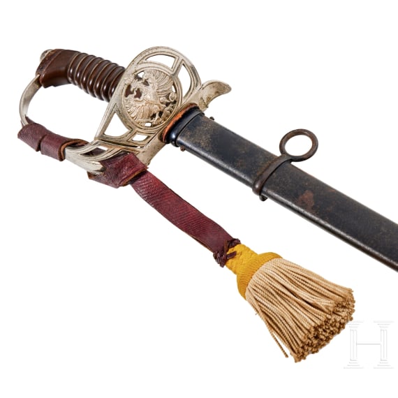An Imperial German Prussian sword M 89 for J&auml;ger Regt. Zu Pferde Nr. 2 and 7
