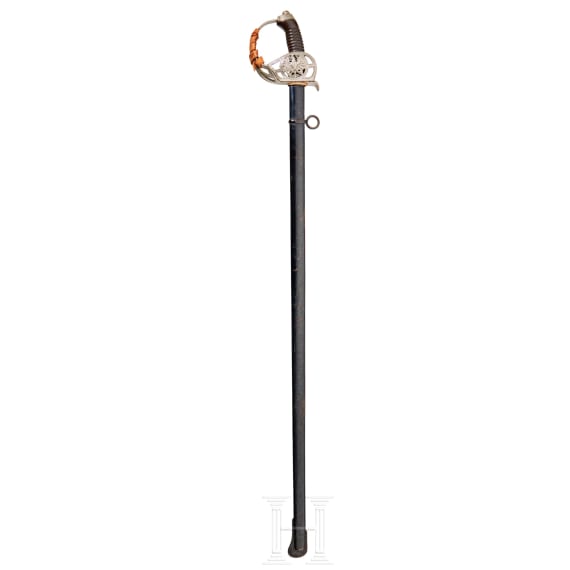 An Imperial German Prussian sword M 89 for J&auml;ger Regt. Zu Pferde Nr. 5