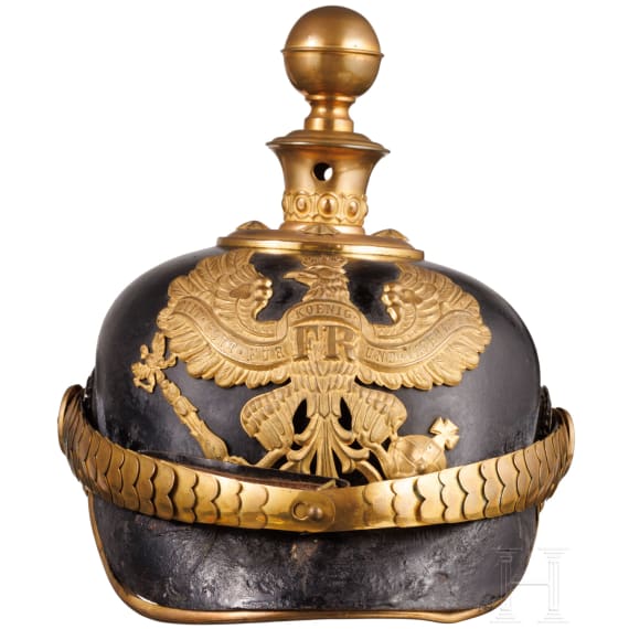 Helm f&uuml;r Unteroffiziere der Feldartillerie, um 1900
