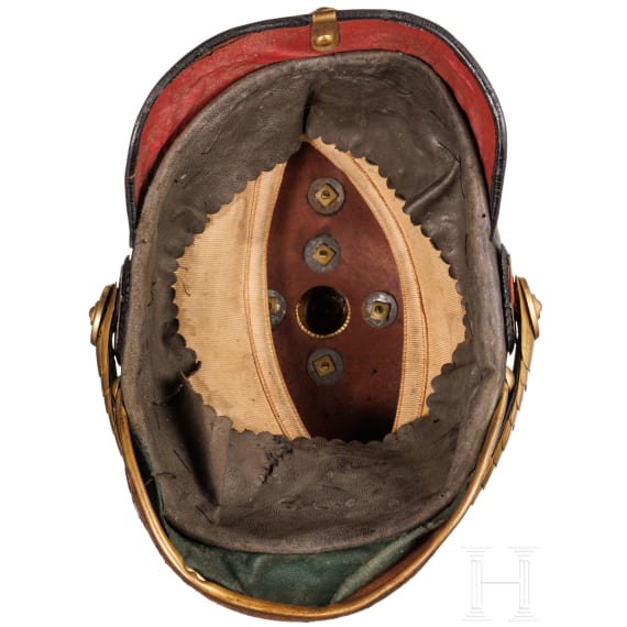 Helm f&uuml;r Unteroffiziere der Feldartillerie, um 1900