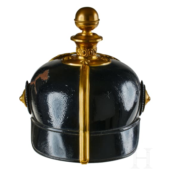 A helmet for Prussian Field Artillery Regiment 10 Officers