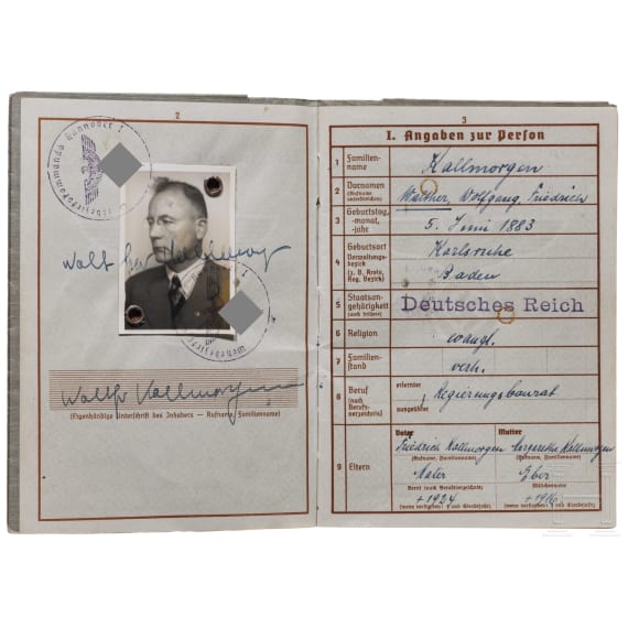 Hauptmann d.R. Walther Kallmorgen (1883 - ?) - Dokumentennachlass mit drei Fotoalben