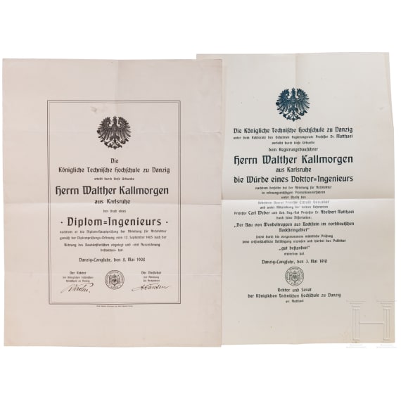 Hauptmann d.R. Walther Kallmorgen (1883 - ?) - Dokumentennachlass mit drei Fotoalben