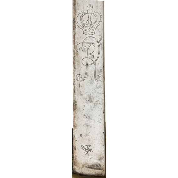 Jagdplaute mit FR-Chiffre, deutsch, 18./19. Jhdt.
