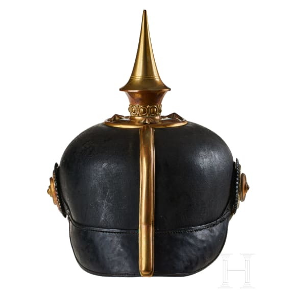 Helm f&uuml;r einen Reserveoffizier im 7. Th&uuml;ringischen Infanterie-Regiment Nr. 96, II. Bataillon