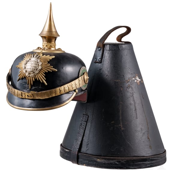 Helm f&uuml;r Offiziere der s&auml;chsischen Infanterie, um 1910