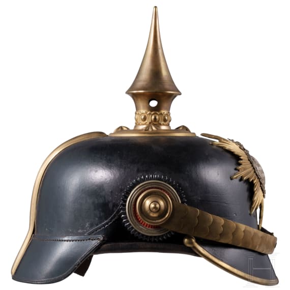 Helm f&uuml;r Offiziere der s&auml;chsischen Infanterie, um 1910