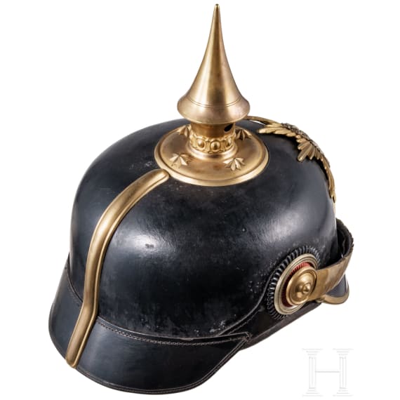 Helm f&uuml;r Offiziere der s&auml;chsischen Infanterie, um 1910