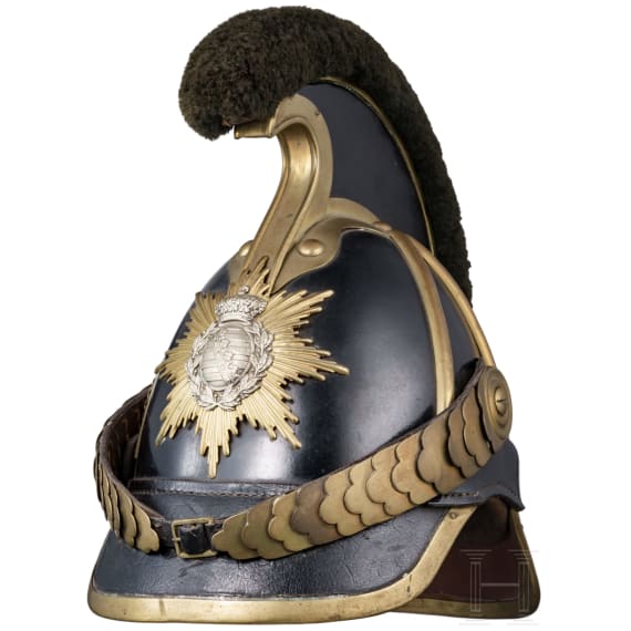 Helm M 1867 f&uuml;r Mannschaften der s&auml;chsischen schweren Reiter