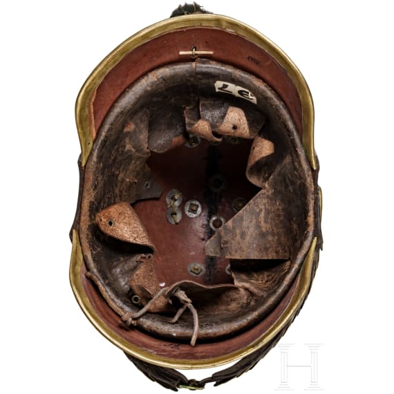 Helm M 1867 f&uuml;r Mannschaften der s&auml;chsischen schweren Reiter