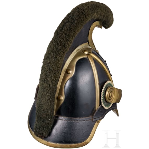 Helm M 1867 f&uuml;r Mannschaften der s&auml;chsischen schweren Reiter