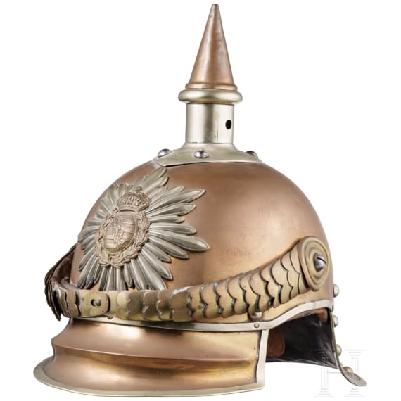 Helm M 1876 f&uuml;r Mannschaften des Garde-Reiter-Regiments oder der Karabiniers