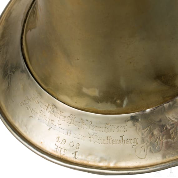 Fl&uuml;gelhorn des K&ouml;niglich S&auml;chsischen Infanterie-Regiments Nr. 105, datiert 1908