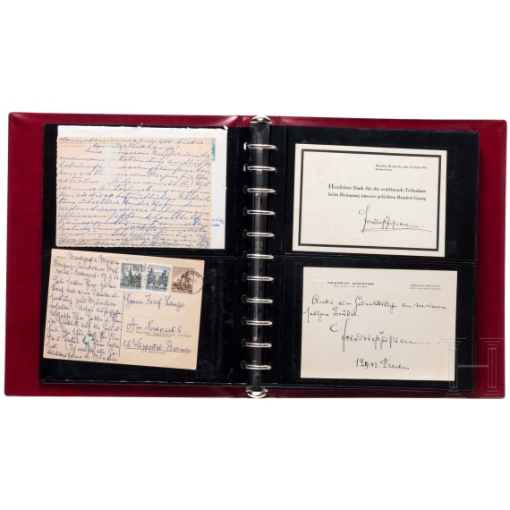 Prinz Friedrich Christian, Herzog von Sachsen (1893 - 1968), und Prinz Georg - Sammlung pers&ouml;nliche Korrespondenz, 1930er - 1960er Jahre