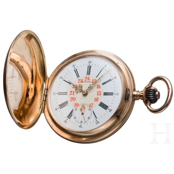 Goldene Taschenuhr von Saxonia, Dresden