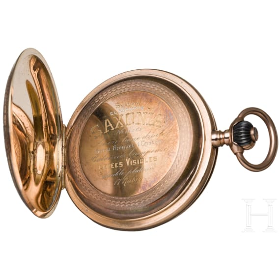 Goldene Taschenuhr von Saxonia, Dresden