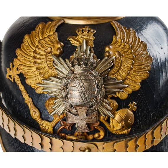 A helmet for IR 95 Saxe-Coburg and Gotha Reserve Officers