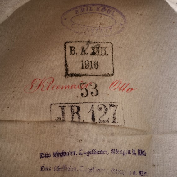 Feldm&uuml;tze M 1910 f&uuml;r Mannschaften im Infanterie-Regiment Nr. 127
