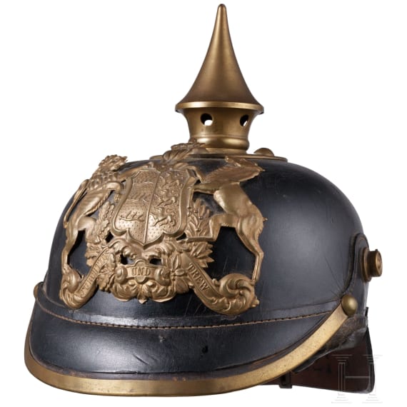 Helm f&uuml;r Mannschaften/Unteroffiziere im Infanterie-Regiment Alt-W&uuml;rttemberg (3. W&uuml;rttembergisches) Nr. 121