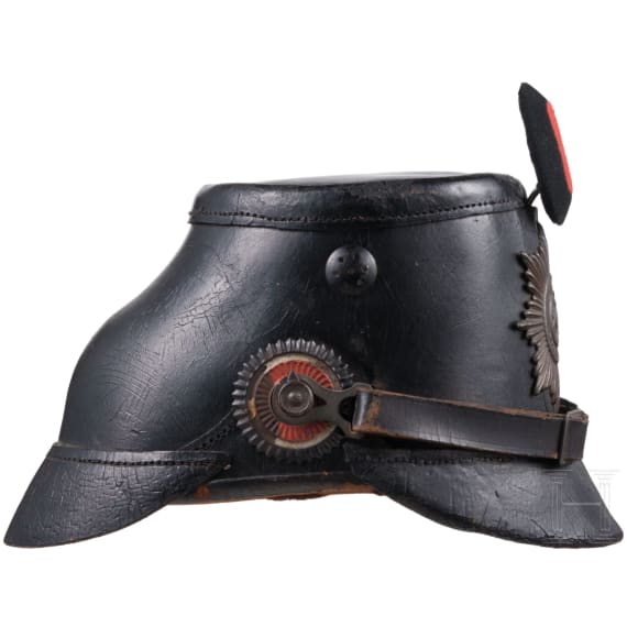 Tschako M 1895 f&uuml;r Mannschaften der J&auml;ger, datiert 1917