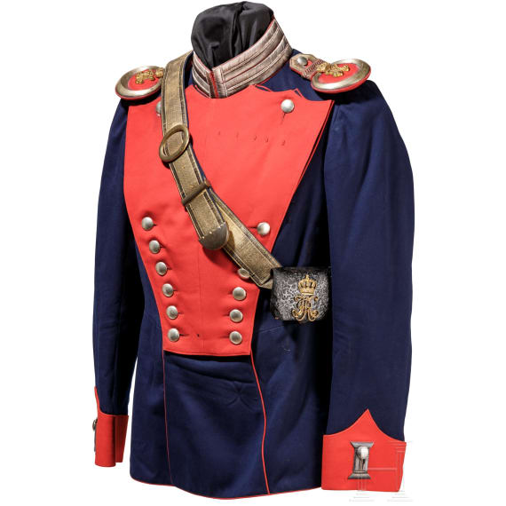 Uniformensemble f&uuml;r einen Leutnant z.D. im Ulanen-Regiment K&ouml;nig Karl (1. W&uuml;rttembergisches) Nr. 19