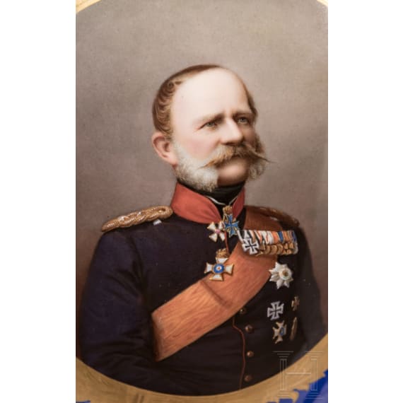 K&ouml;nig Wilhelm I. von W&uuml;rttemberg - gro&szlig;e KPM-Prunkvase, um 1850