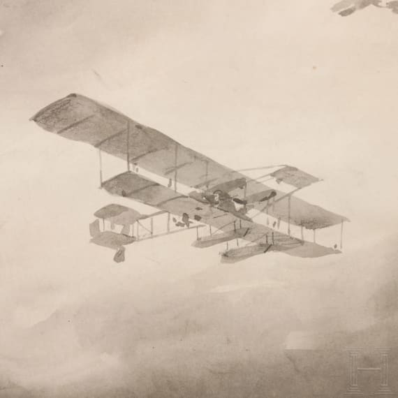 Willy St&ouml;wer (1864 - 1931) - Marineflieger und U-Boote, datiert 1914