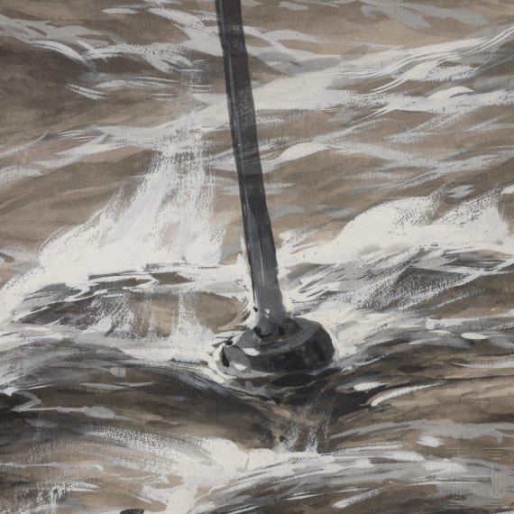 Willy St&ouml;wer (1864 - 1931) - Marineflieger und U-Boote, datiert 1914